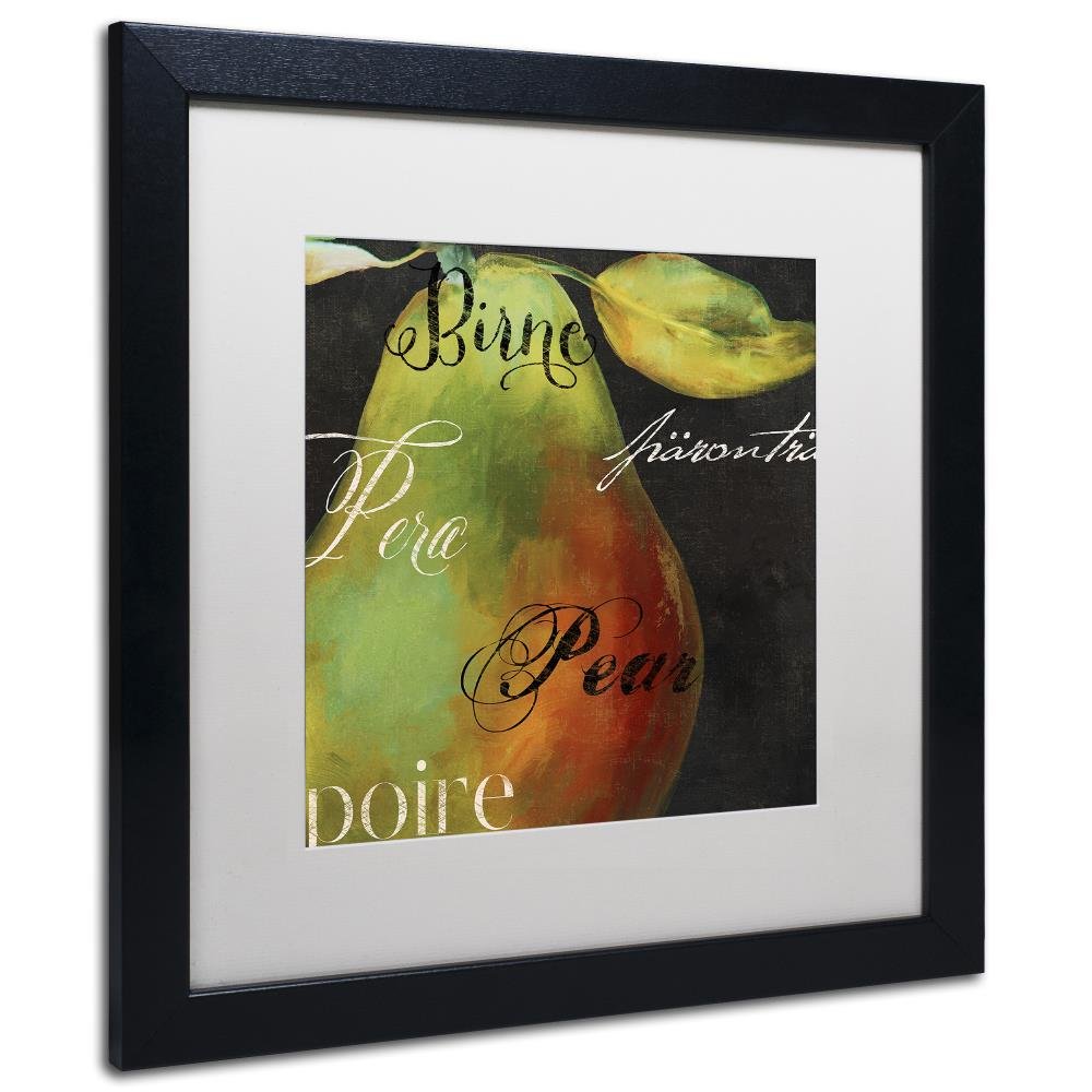 Htm出品 Amazon.com: Trademark Fine Art ALI4276-B1616MF Painted Pear I